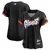 Women's San Francisco Giants Blank Anthracite 2025 City Connect Limited Stitched Jersey Dzhi,baseball caps,new era cap wholesale,wholesale hats